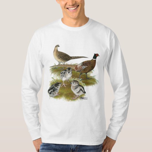 Ringnek Pheasant Family T-shirt (Voorkant)