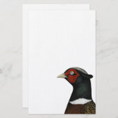 Ringnek Pheasant Head Briefpapier (Voorkant / Achterkant)