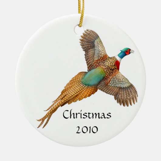Ringnek Pheasant  Ornament (Voorkant)