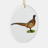 Ringnek Pheasant Rooster Keramisch Ornament (Rechts)