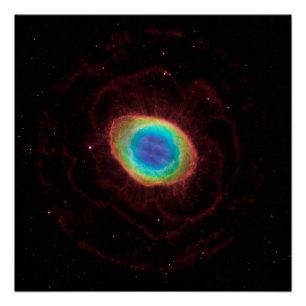 Ringnevel of NGC 6720 Ware Vorm Perfect Poster