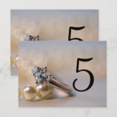 Ringnummers diamanten en weddenschappen briefkaart (Voorkant / Achterkant)