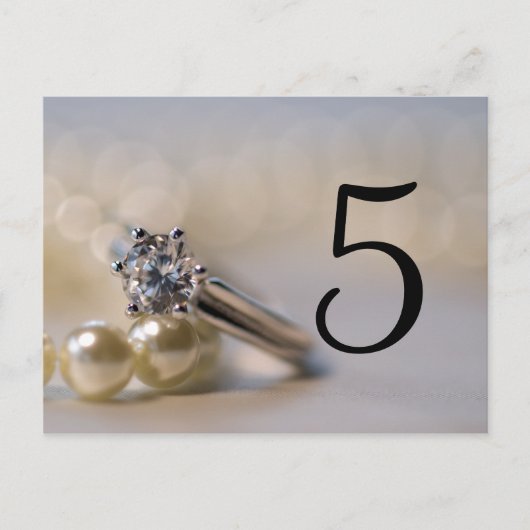 Ringnummers diamanten en weddenschappen briefkaart (Voorkant)