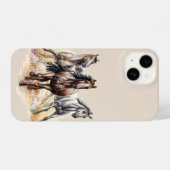 Ringpaarden iPhone Hoesje (Achterkant horizontaal)