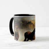 Ringpaarden Mok (Voorkant links)