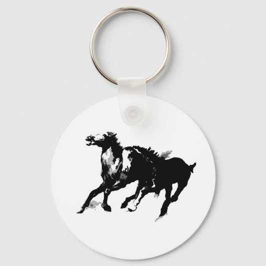 Ringpaarden Sleutelhanger (Voorkant)