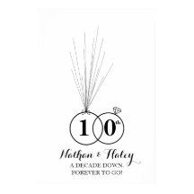 Rings 10 Jubileum Thumbprint Wedding Guestbook