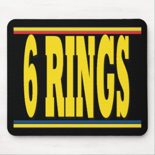 Rings Black Mousepad Muismat