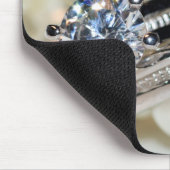 Rings en White Pearls Wedding Muismat (Hoek)