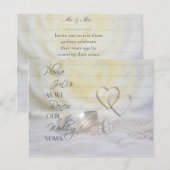 Rings gelofte verlenging uitnodiging (Voorkant / Achterkant)