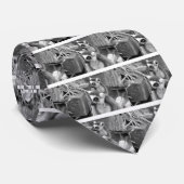 Ringstaartlemur met baby, zwart-wit stropdas (Opgerold)