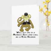 Ringtoonder/aap Kaart (Gele Bloem)