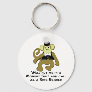 Ringtoonder/aap Sleutelhanger