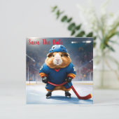 Rink Rookie: het ijshockey cavia Save The Date (Staand voorkant)