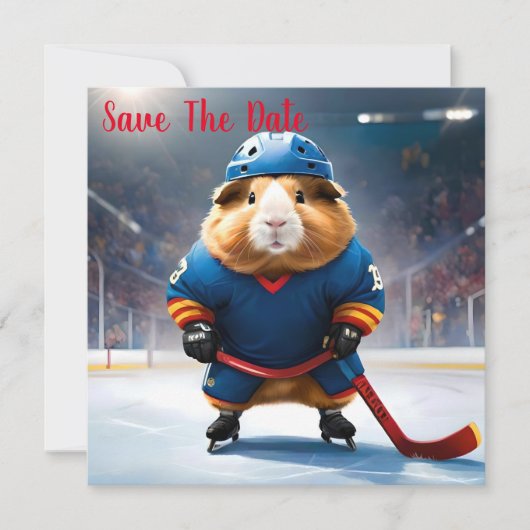 Rink Rookie: het ijshockey cavia Save The Date (Voorkant)