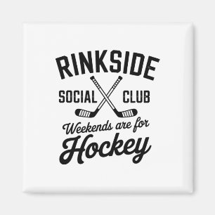Rinkside Social Club Retro IJshockey Sfeer Magneet