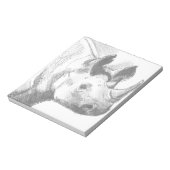 Rino Rhinoceros Pencil Tekening schets Notitieblok (Gedraaid)