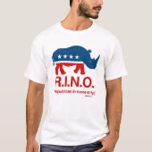 RINO - uitsluitend republikeins T-shirt (Voorkant)