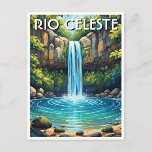Río Celeste, Tenorio Vulkanen Nationaal Park Briefkaart