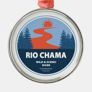 Rio Chama Wild en de Schilderachtig rivier New Mex Metalen Ornament