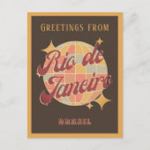 Rio de Janeiro Brasil Disco Retro Carte postale Vi (Devant)