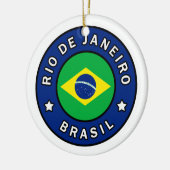 Rio de Janeiro Brasil Keramisch Ornament (Links)