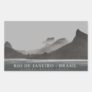 rio de janeiro , brasil rechthoekige sticker