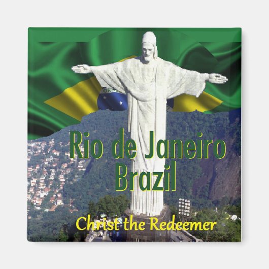 Rio de Janeiro Brazil Magnet Magneet (Voorkant)