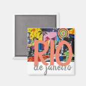 Rio de Janeiro Brazil Magnet Magneet (Voorkant / Achterkant)