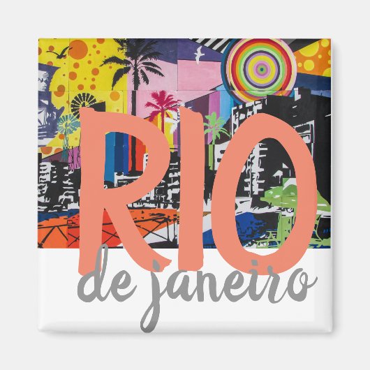 Rio de Janeiro Brazil Magnet Magneet (Voorkant)
