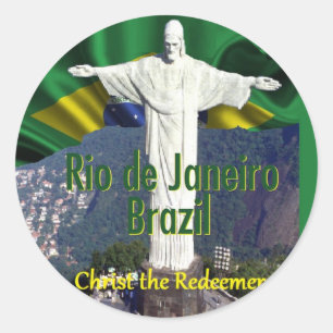 Rio de Janeiro Braziliaanse ticker Ronde Sticker