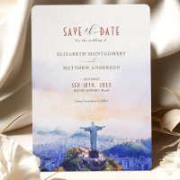 Rio de Janeiro Brazilië Bewaar de datum Christus