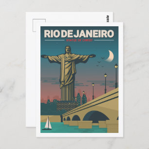 Rio de Janeiro Brazilië Damascus Beroemde Reisplaa Briefkaart