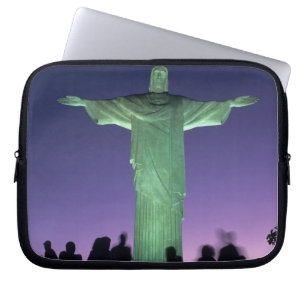 Rio de Janeiro, Brazilië. het Christusbeeld op Laptop Sleeve
