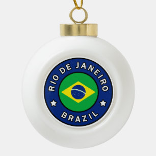 Rio de Janeiro Brazilië Keramische Bal Ornament