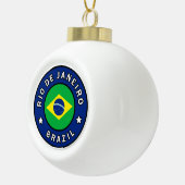 Rio de Janeiro Brazilië Keramische Bal Ornament (Rechts)