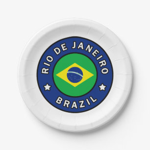 Rio de Janeiro Brazilië Papieren Bordje