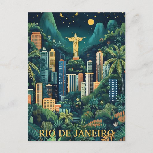 Rio de Janeiro Brazilië Reizen Briefkaart (Voorkant)