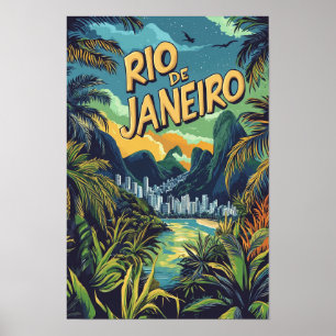 Rio de Janeiro Brazilië Reizen Poster