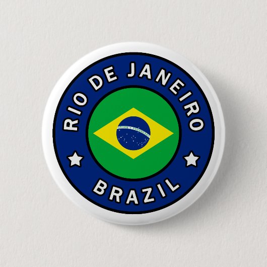 Rio de Janeiro Brazilië Ronde Button 5,7 Cm (Voorkant)