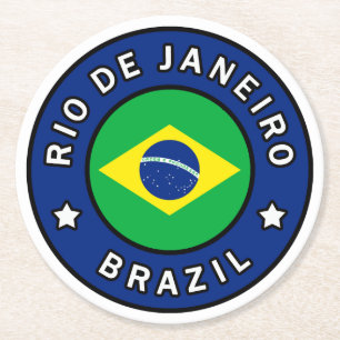 Rio de Janeiro Brazilië Ronde Kartonnen Onderzetter