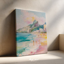 Rio de Janeiro Brazilië Schilderij Canvas
