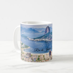 Rio de Janeiro, Brazilië stadsgezicht Koffiemok