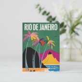 Rio de Janeiro, Brésil, carte postale (Debout devant)