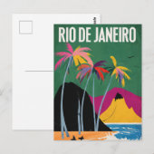Rio de Janeiro, Brésil, carte postale (Devant / Derrière)