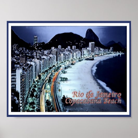 Rio de Janeiro - Brésil - Poster (Devant)