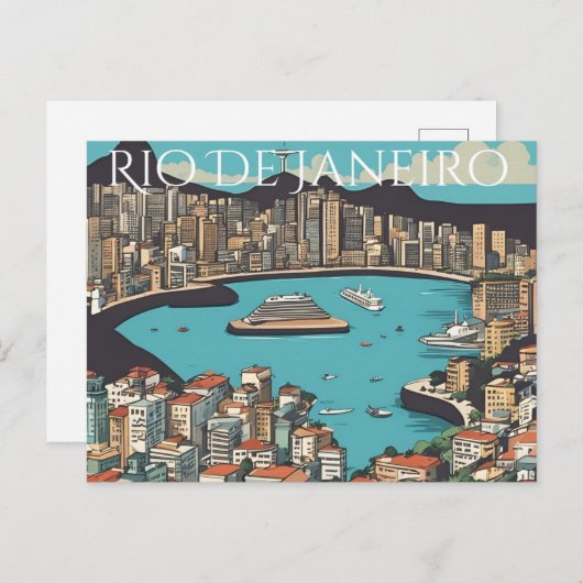 Rio de Janeiro Briefkaart (Voorkant / Achterkant)
