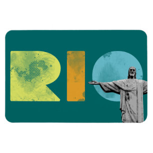 Rio de Janeiro en Cristo Redentor Magneet