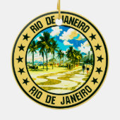 Rio de Janeiro Keramisch Ornament (Achterkant)