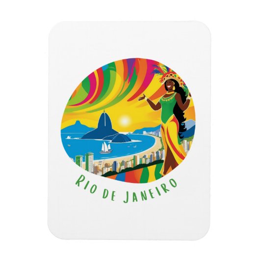 Rio de Janeiro Leven in de stad Magneet (Verticaal)